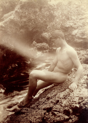 Los 4060 - Gloeden, Wilhelm von - Male nude on rocks by the sea - 0 - thumb
