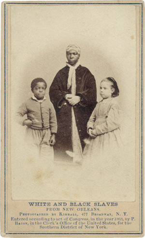Lot 4066, Auction  119, Kimball, Myron H., White and black slaves from New Orleans