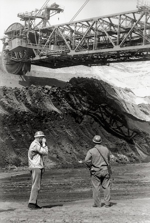 Lot 4112, Auction  119, Cartier-Bresson, Henri, Henri Cartier-Bresson photographing at the open pit mining (Inden), Germany