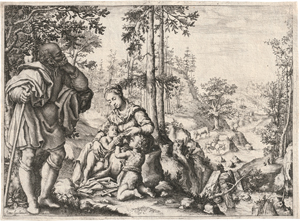 Los 5063 - Anichini, Pietro - Die Heilige Familie mit dem Johannesknaben in einer Landschaft - 0 - thumb