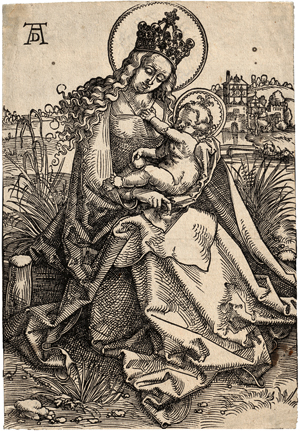Lot 5065, Auction  119, Baldung, Hans, Die Jungfrau mit dem Kind auf der Rasenbank