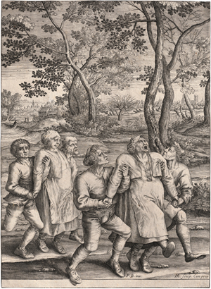 Lot 5088, Auction  119, Bruegel d. Ä., Pieter - nach, Zwei epileptische Frauen nach rechts gehend