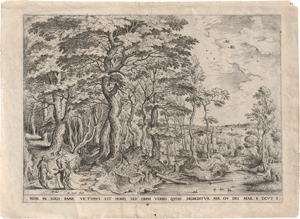 Lot 5095, Auction  119, Cock, Hieronymus, Die Landschaft mit der Versuchung Christi