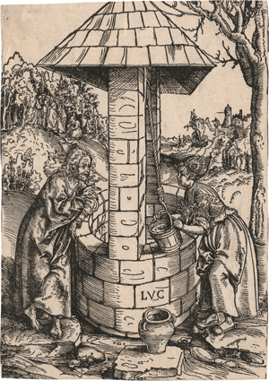 Lot 5096, Auction  119, Cranach d. Ä., Lucas, Christus und die Samariterin am Brunnen