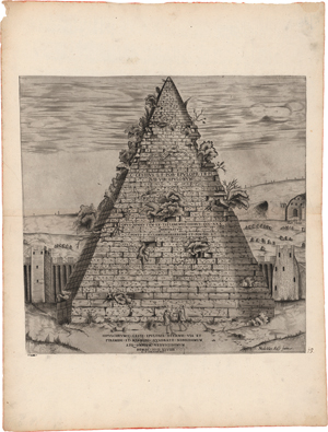 Lot 5134, Auction  119, Lafreri, Antonio, Sepoltura di C. Cestio (Die Cestiuspyramide in Rom)