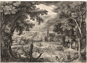 Lot 5144, Auction  119, Londerseel, Jan van, Landschaft mit der Hasenjagd
