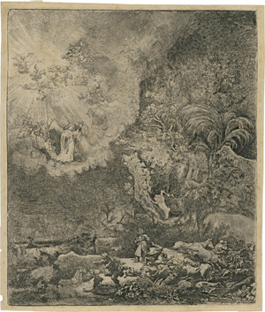 Lot 5186, Auction  119, Rembrandt Harmensz. van Rijn, Die Verkündigung an die Hirten
