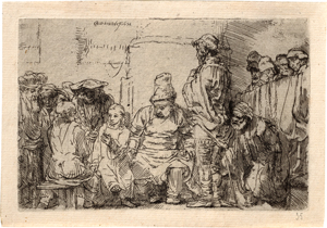 Lot 5189, Auction  119, Rembrandt Harmensz. van Rijn, Jesus als Knabe unter den Schriftgelehrten sitzend