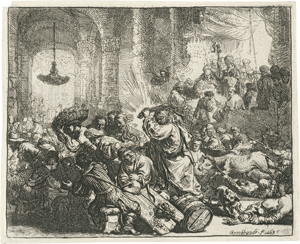Lot 5190, Auction  119, Rembrandt Harmensz. van Rijn, Christus die Händler aus dem Tempel treibend