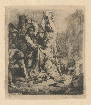 Lot 5192, Auction  119, Rembrandt Harmensz. van Rijn, Die Steinigung des heiligen Stephanus