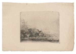 Lot 5203, Auction  119, Rembrandt Harmensz. van Rijn, Die Landschaft mit der saufenden Kuh