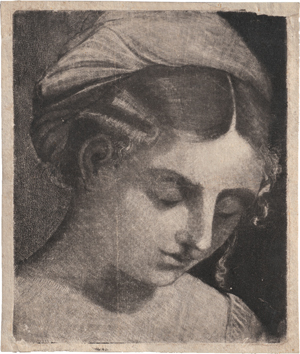 Lot 5214, Auction  119, Ruprecht Prinz von der Pfalz, Brustbild eines nach unten blickenden Mädchens mit Turban
