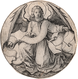 Lot 5224, Auction  119, Schongauer, Martin, Der Engel des Evangelisten Matthäus
