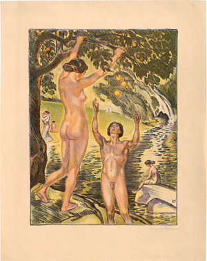 Lot 5375, Auction  119, Hofmann, Ludwig von, Am Fluss