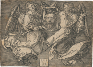 Lot 5458, Auction  119, Dürer, Albrecht, Das Schweisstuch, von zwei Engeln gehalten