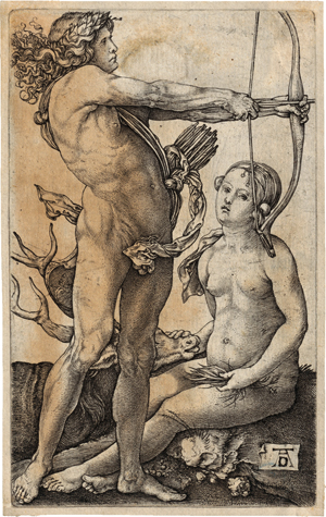 Lot 5462, Auction  119, Dürer, Albrecht, Apollo und Diana