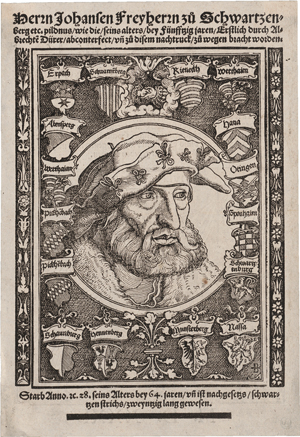 Lot 5464, Auction  119, Dürer, Albrecht - Schule, Bildnis des Johansen Freiherr zu Schwartzenberg