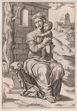 Lot 5504, Auction  119, Italienisch, um 1550. Madonna mit dem Kind