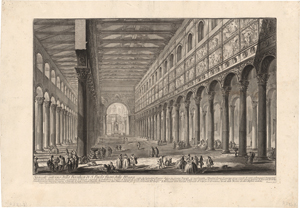 Lot 5525, Auction  119, Piranesi, Giovanni Battista, Spaccato interno della Basilica di S. Paolo fuori delle Mura