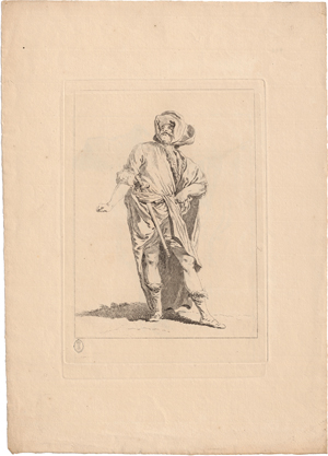 Lot 5542, Auction  119, Ravenet d. Ä., Simon-François, Stehender Mann mit Degen am Bund; 