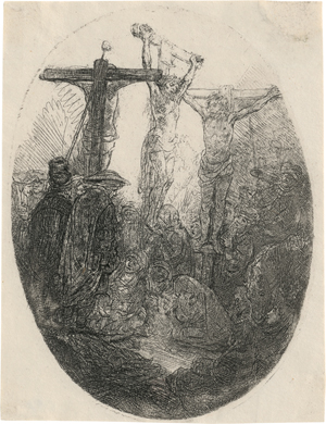 Lot 5554, Auction  119, Rembrandt Harmensz. van Rijn, Christus am Kreuz zwischen den Schächern. 