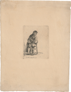 Lot 5559, Auction  119, Rembrandt Harmensz. van Rijn, Alte Bettlerin