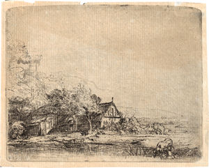Lot 5562, Auction  119, Rembrandt Harmensz. van Rijn, Die Landschaft mit der saufenden Kuh