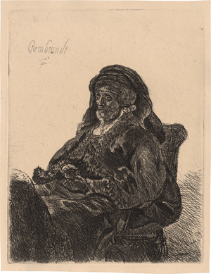 Lot 5565, Auction  119, Rembrandt Harmensz. van Rijn - Schule, Rembrandts Mutter mit dunklen Handschuhen