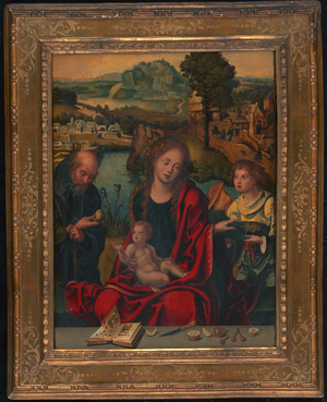 Los 6005 - Aelst  d. Ä., Pieter Coecke van - Werkstatt - Die Heilige Familie mit einem Engel, der Maria eine Traube reicht - 1 - thumb