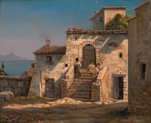 Lot 6054, Auction  119, Pocci, Franz Graf von - zugeschrieben, Blick auf den Vesuv von Capri aus