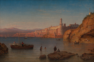 Lot 6055, Auction  119, Morgenstern, Carl, Blick auf die Zufahrt zum Vieux Port in Marseille mit dem Fort Saint-Jean