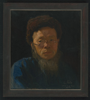 Los 6102 - Tatz, Lászlo - Porträt eines Chinesen aus Shanghai mit Pelzmütze und Brille - 1 - thumb