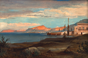 Lot 6116, Auction  119, Kummer, Carl Robert, Blick auf den Golf von Gaeta im Morgenlicht
