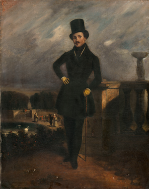 Los 6258 - Devéria, Eugène François Marie Joseph - zugeschrieben - Portrait de Théodore de Banville - 0 - thumb