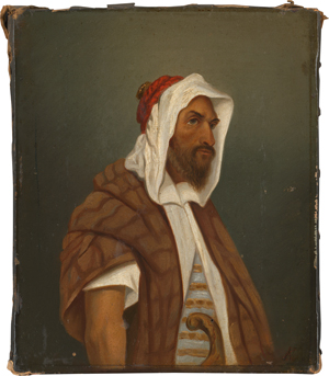 Los 6272 - Plum, August - Porträt eines Orientalen, wohl dem algerischen Freiheitskämpfer Abd el-Kader - 0 - thumb