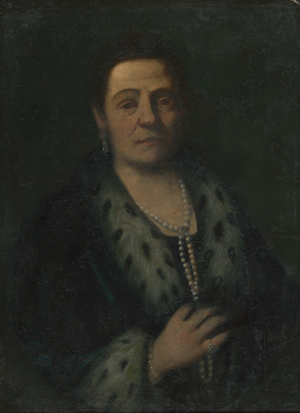 Los 6278 - Venezianisch - 17. Jh. Bildnis einer Dame im Hermelin mit Perlenkette - 0 - thumb