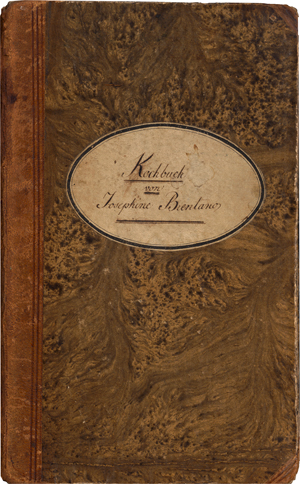 Lot 6411, Auction  119, Brentano, Josephine, "Lerchenpastete und Wiesbadner Theebrod": Handschriftliches Kochbuch