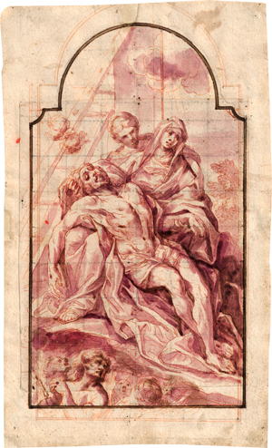 Los 6522 - Süddeutsch - Mitte 18. Jh. Studie zu einem Altarblatt mit Pietà - 0 - thumb
