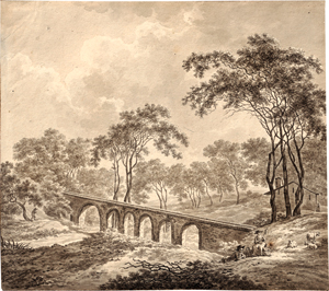 Lot 6606, Auction  119, Dupré, Daniel, Flusslandschaft mit Aquädukt bei Sala Baganza unweit von Parma
