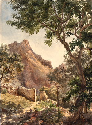 Lot 6645, Auction  119, Maierhofer, Stefan, Sonnige Berglandschaft auf Capri