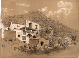 Lot 6649, Auction  119, Deutsch, um 1830. Albergo Pagano auf Capri