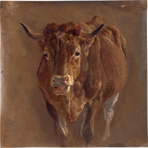 Lot 6682, Auction  119, Bürkel, Heinrich, "Die Braune": Kuh von vorne