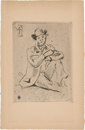 Lot 7048, Auction  119, Cézanne, Paul, Portrait du peintre Armand Guillaumin au pendu