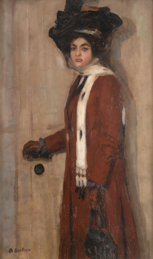 Lot 7081, Auction  119, Dörflein-Kahlke, Bertha, Bildnis einer Dame mit Hut