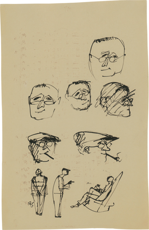 Lot 7314, Auction  119, Seitz, Gustav, Portraitstudien Bertolt Brecht und Paul Dessau
