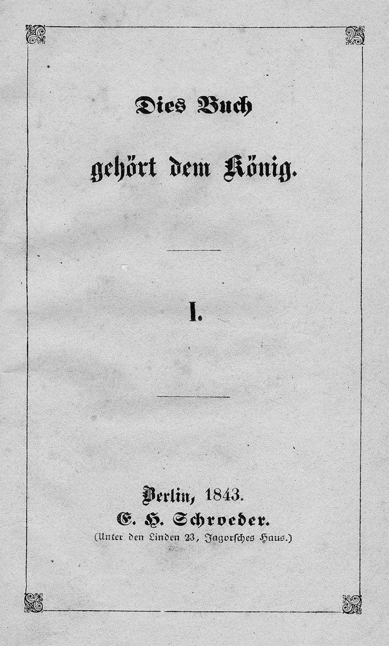 Lot 2022, Auction  119, Arnim, Bettine von, Dies Buch gehört dem König