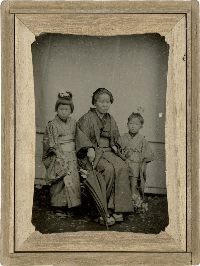Lot 4047, Auction  119, Daguerreotypes & Ambrotypes, Japanese mother with two daughters