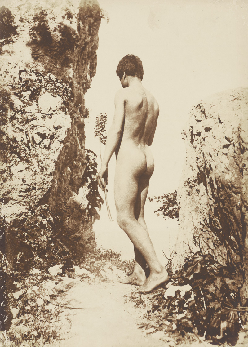 Lot 4059, Auction  119, Gloeden, Wilhelm von, Male nude on cliffs
