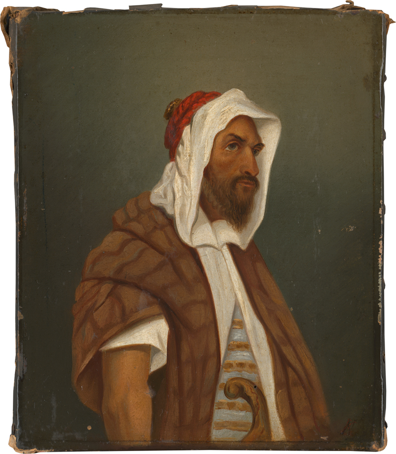 Lot 6272, Auction  119, Plum, August, Porträt eines Orientalen, wohl dem algerischen Freiheitskämpfer Abd el-Kader