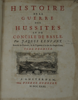 Lot 106, Auction  120, Lenfant, Jaques, Histoire de la guerre des Hussites 